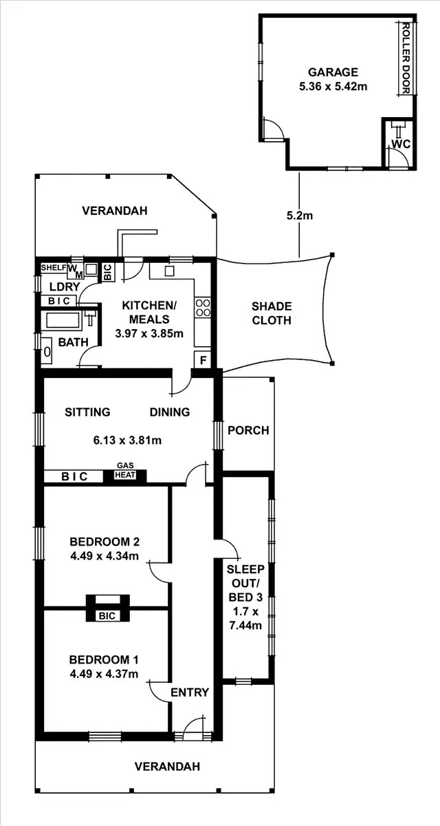 Floorplan of Homely house listing, 50 William Street, Clarence Park SA 5034