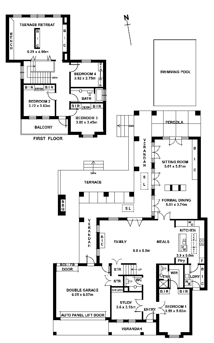 Floorplan of Homely house listing, 1 Acacia Street, Medindie SA 5081