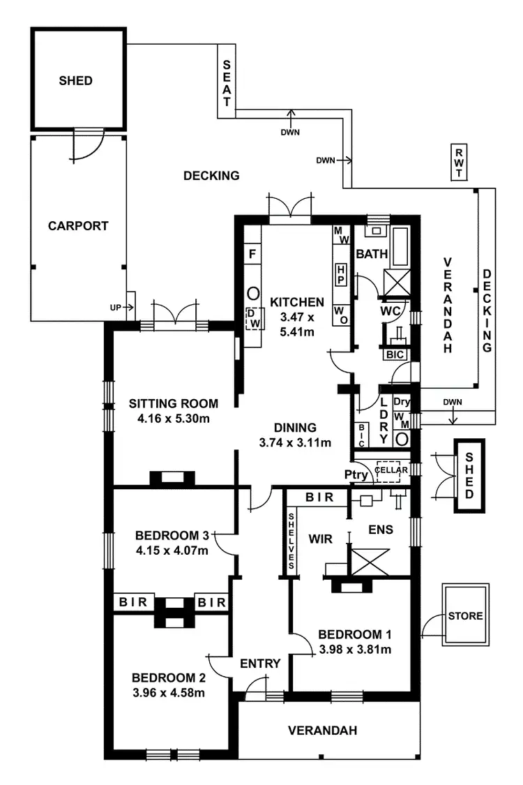 Floorplan of Homely house listing, 16 Victoria Street, Goodwood SA 5034