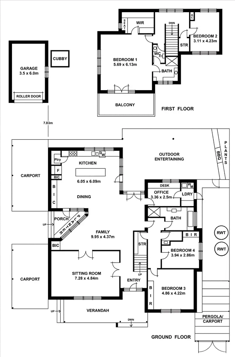 Floorplan of Homely house listing, 36 Greenwood Grove, Urrbrae SA 5064