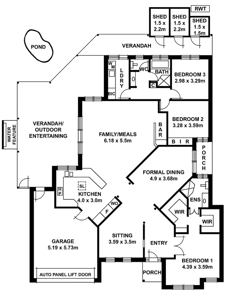 Floorplan of Homely house listing, 1 O\'Dea Drive, Glenunga SA 5064