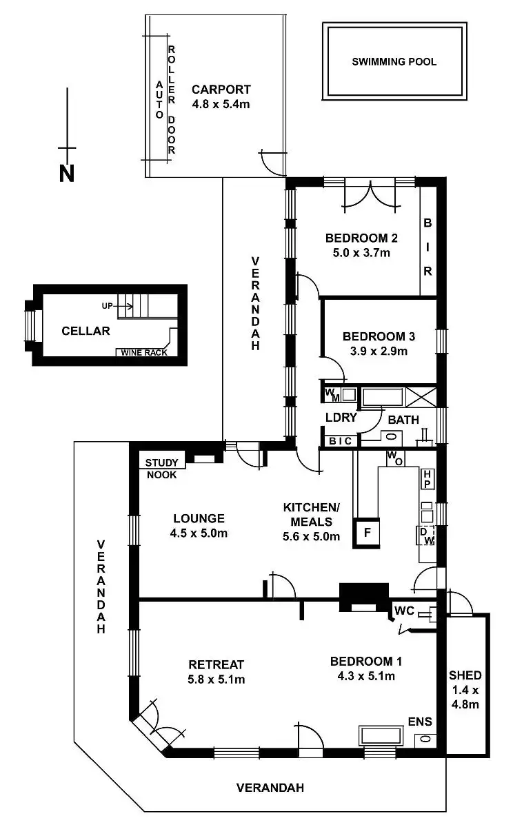 Floorplan of Homely house listing, 1A Gilbert Street, Goodwood SA 5034