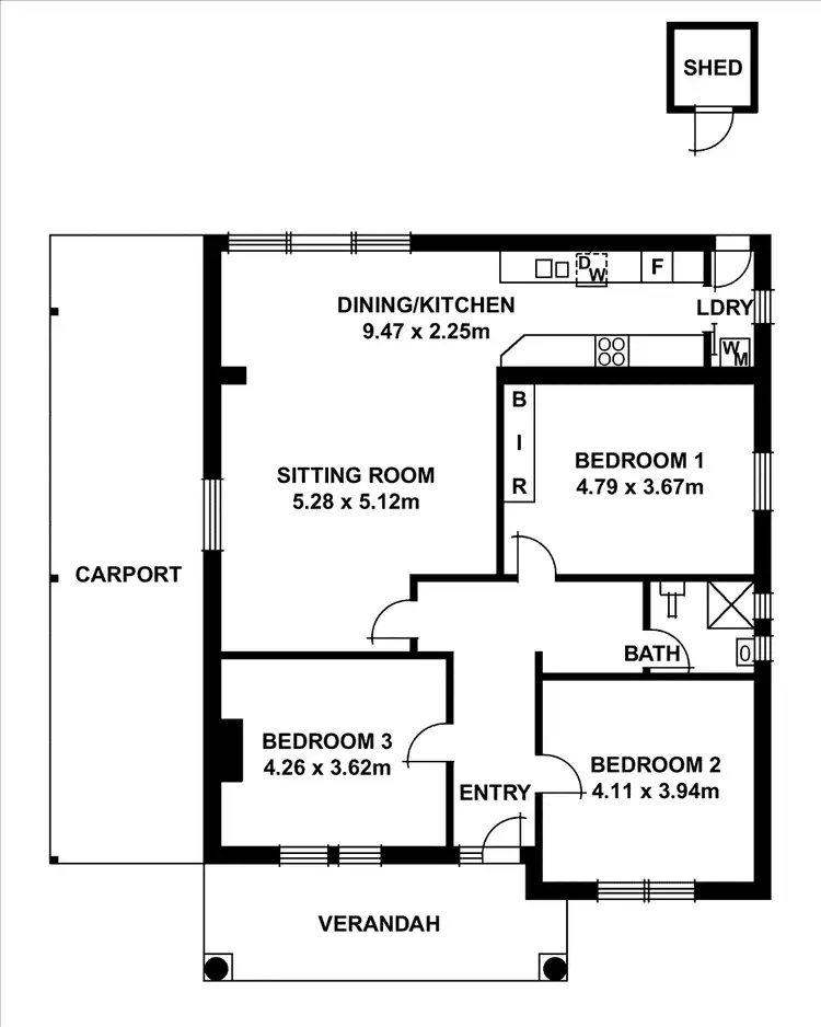 Floorplan of Homely house listing, 23 Brooke Street, Broadview SA 5083