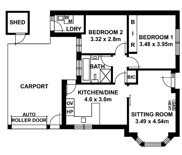Floorplan of Homely unit listing, 1/23 Fuller Street, Walkerville SA 5081