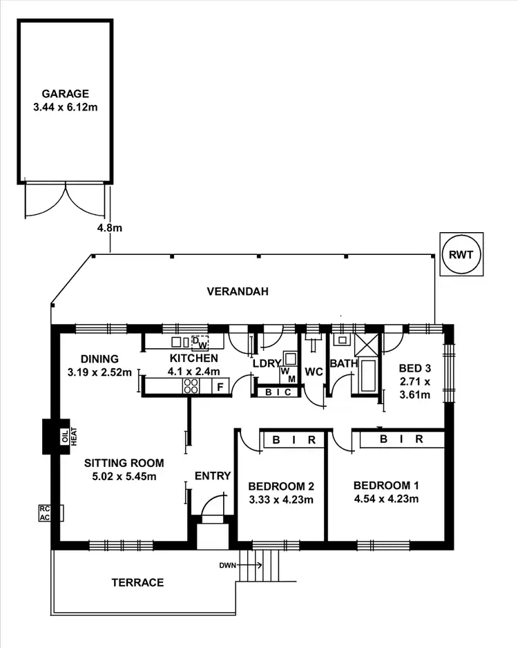 Floorplan of Homely house listing, 12 Wilaroo Avenue, Beaumont SA 5066