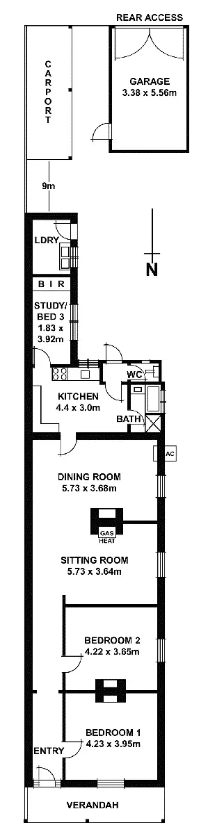 Floorplan of Homely house listing, 62 Hewitt Avenue, Rose Park SA 5067