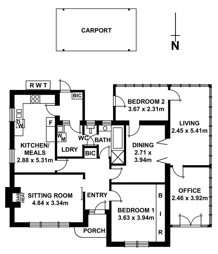 Floorplan of Homely house listing, 38 Ralph Street, West Richmond SA 5033
