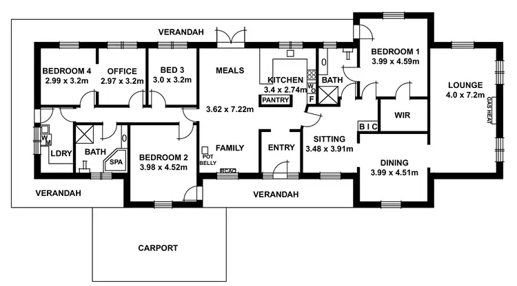 Floorplan of Homely house listing, 55 Emmett Road, Crafers West SA 5152