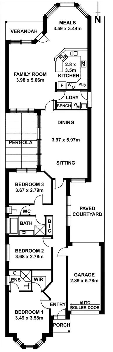 Floorplan of Homely house listing, 18A Rosedale Avenue, Wattle Park SA 5066