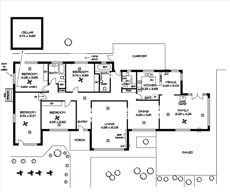 Floorplan of Homely house listing, 38 Montrose Avenue, Netherby SA 5062