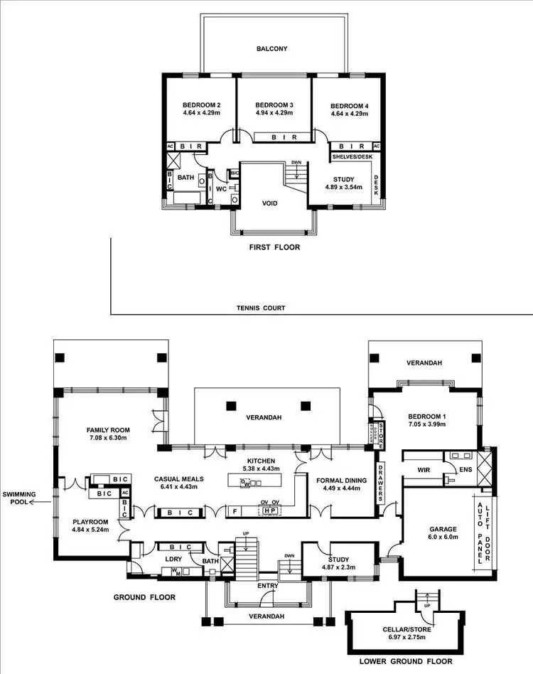 Floorplan of Homely house listing, 8 Hillside Road, Springfield SA 5062