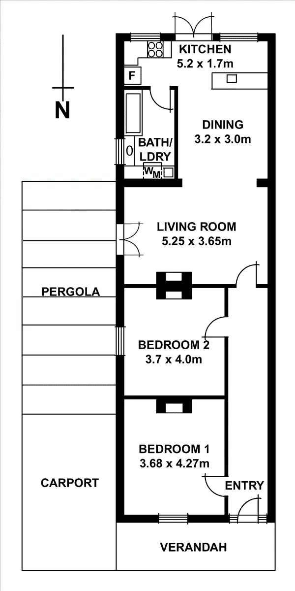 Floorplan of Homely house listing, 19 Highbury Street, Prospect SA 5082
