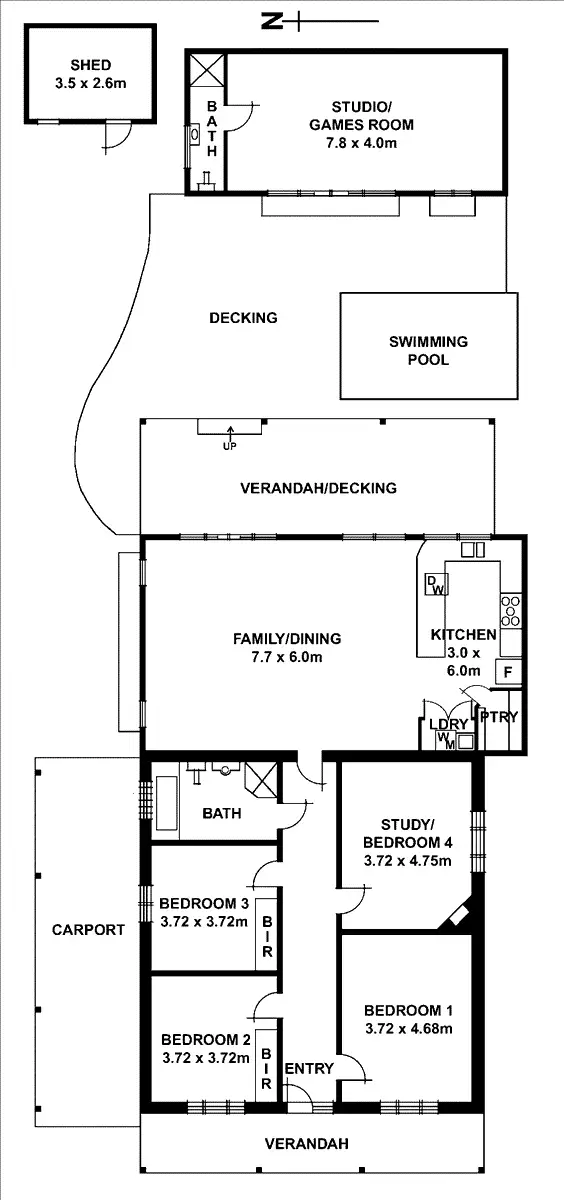 Floorplan of Homely house listing, 8 Birdwood Avenue, Frewville SA 5063