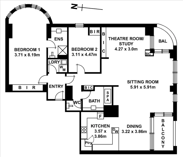 Floorplan of Homely apartment listing, 24/1 South Esplanade, Glenelg SA 5045