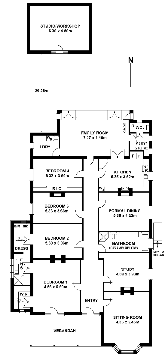 Floorplan of Homely house listing, 25 Dutton Terrace, Medindie SA 5081