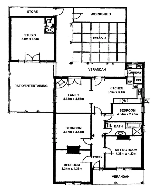 Floorplan of Homely house listing, 42 Winchester Street, St Peters SA 5069