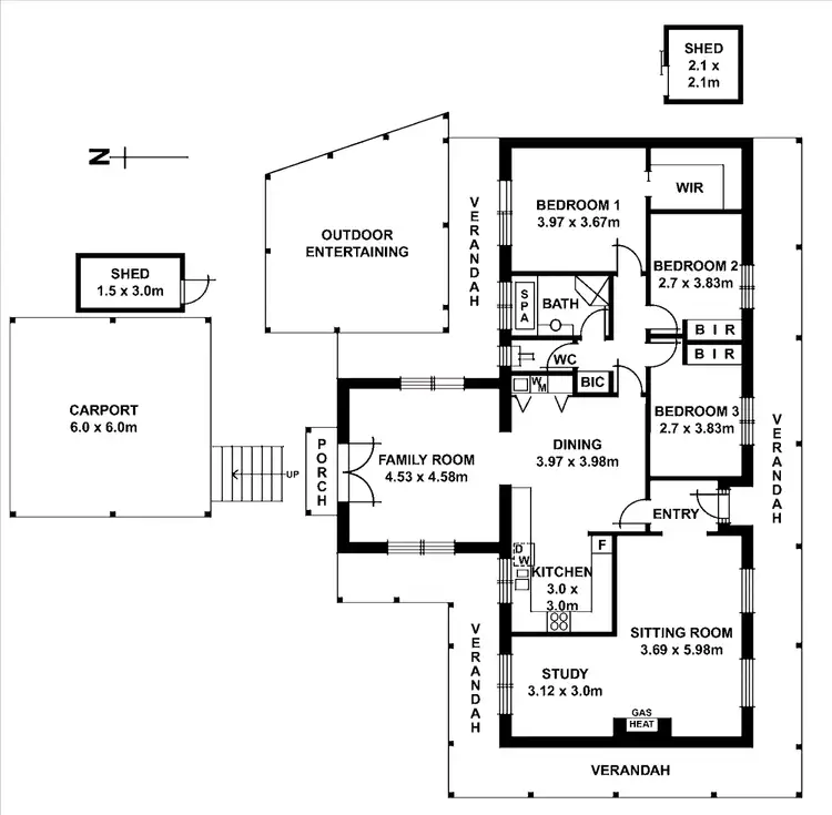 Floorplan of Homely house listing, 3 McGregor Court, Belair SA 5052