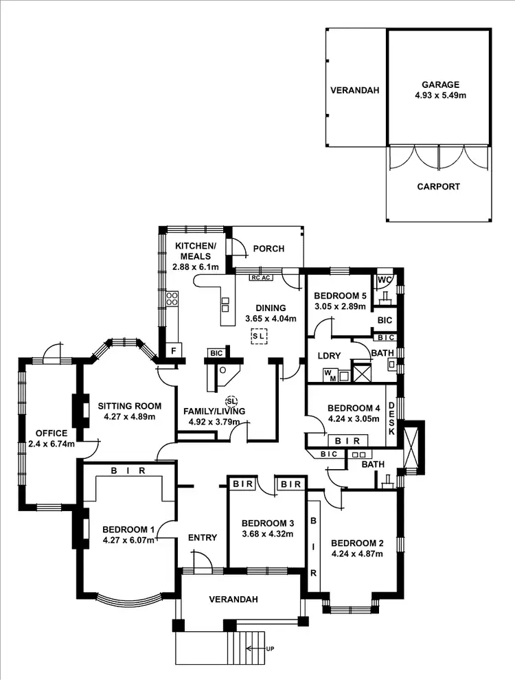 Floorplan of Homely house listing, 35 Riverdale Road, Myrtle Bank SA 5064