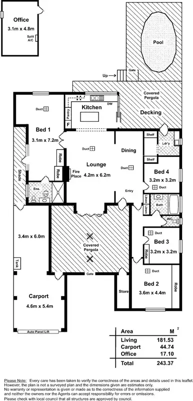 Floorplan of Homely house listing, 33 Moriane Avenue, Panorama SA 5041