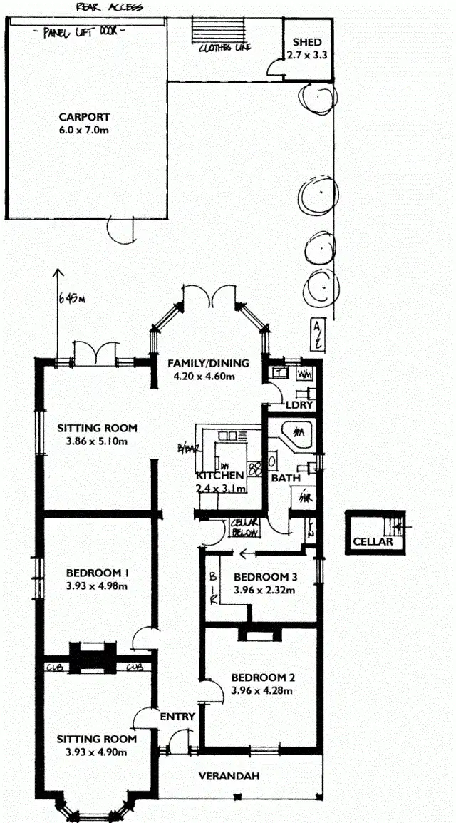 Floorplan of Homely house listing, 38 Esmond Street, Hyde Park SA 5061