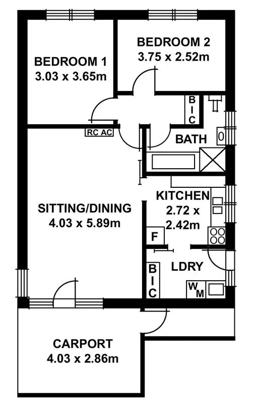 Floorplan of Homely unit listing, 7/52 Dulwich Avenue, Dulwich SA 5065