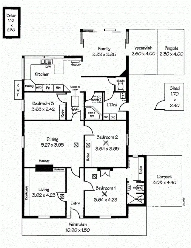 Floorplan of Homely house listing, 4 Swift Avenue, Dulwich SA 5065