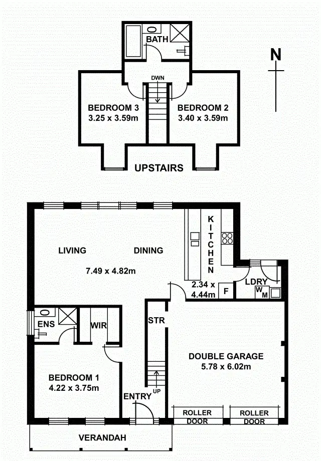Floorplan of Homely house listing, 1/2 Janet Street, Evandale SA 5069