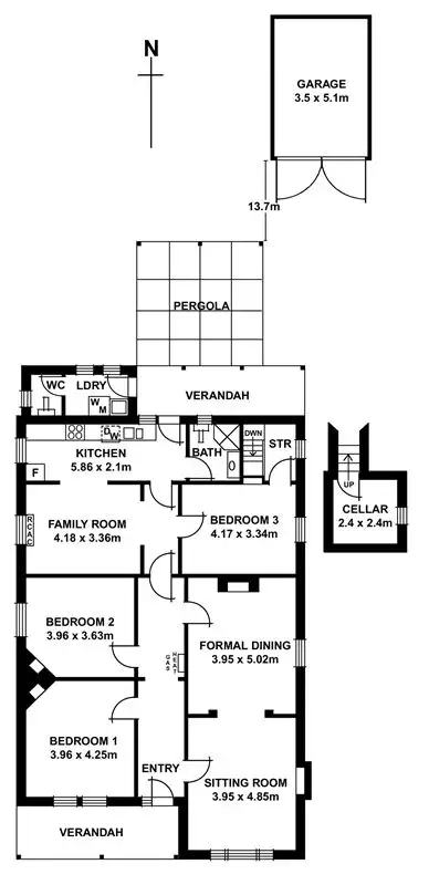 Floorplan of Homely house listing, 114 Young Street, Parkside SA 5063