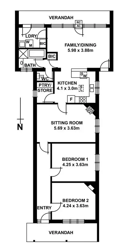 Floorplan of Homely house listing, 15 Hoxton Street, Goodwood SA 5034