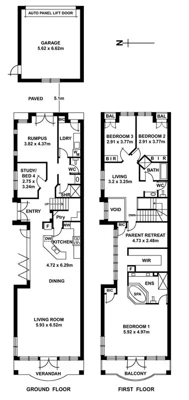 Floorplan of Homely house listing, 413A Esplanade, Henley Beach SA 5022