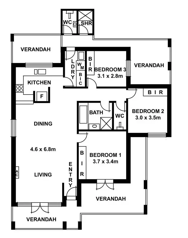 Floorplan of Homely apartment listing, 12 47-48 Franklin Parade, Encounter Bay SA 5211