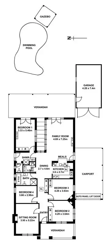 Floorplan of Homely house listing, 46 Canterbury Avenue, Trinity Gardens SA 5068
