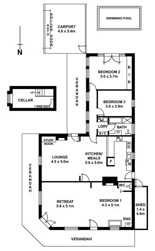 Floorplan of Homely house listing, 1A Gilbert Street, Goodwood SA 5034