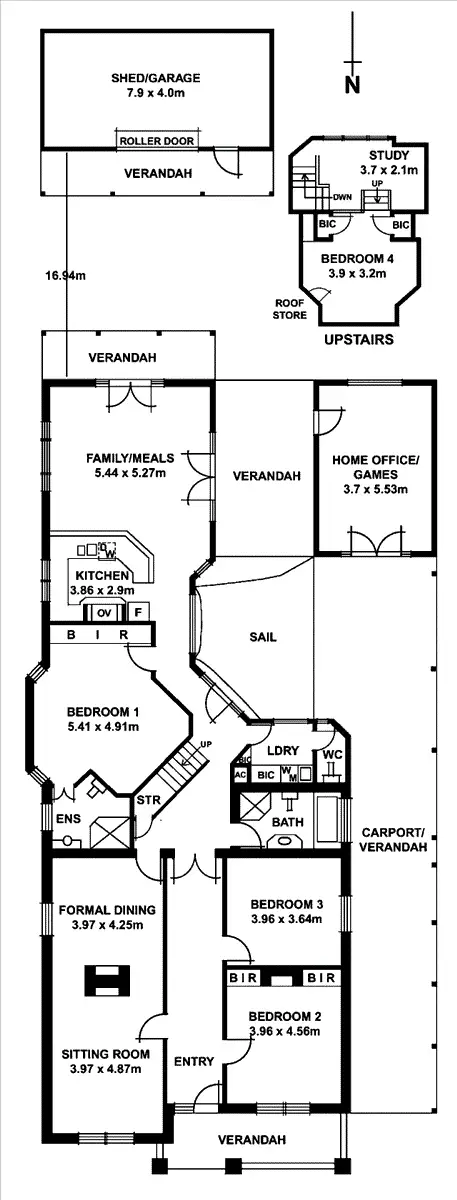 Floorplan of Homely house listing, 38 Balham Avenue, Kingswood SA 5062