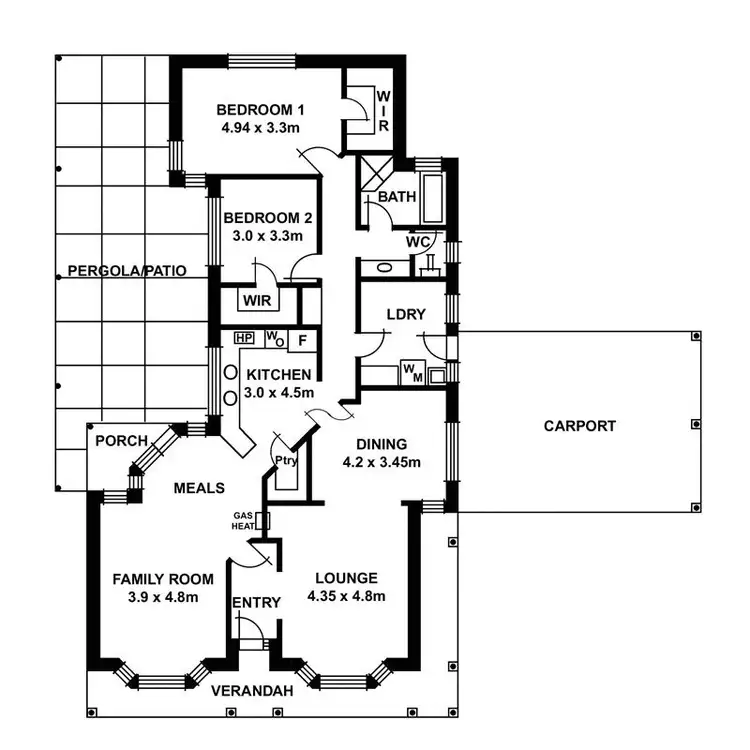 Floorplan of Homely house listing, 445 Grenfell Road, Banksia Park SA 5091