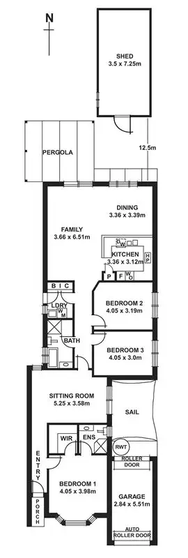 Floorplan of Homely house listing, 59A Kyre Avenue, Kingswood SA 5062