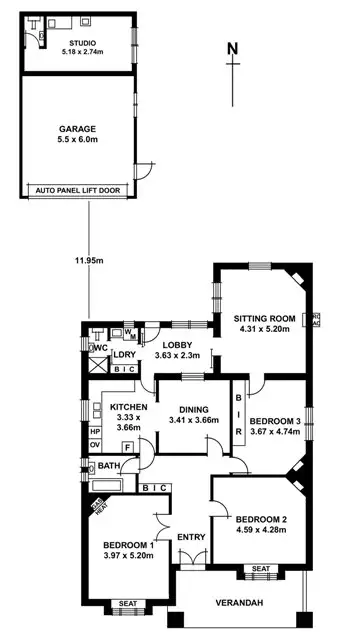 Floorplan of Homely house listing, 92 Winchester Street, Malvern SA 5061