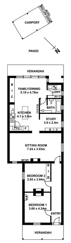 Floorplan of Homely house listing, 8 Gilbert Street, Gilberton SA 5081