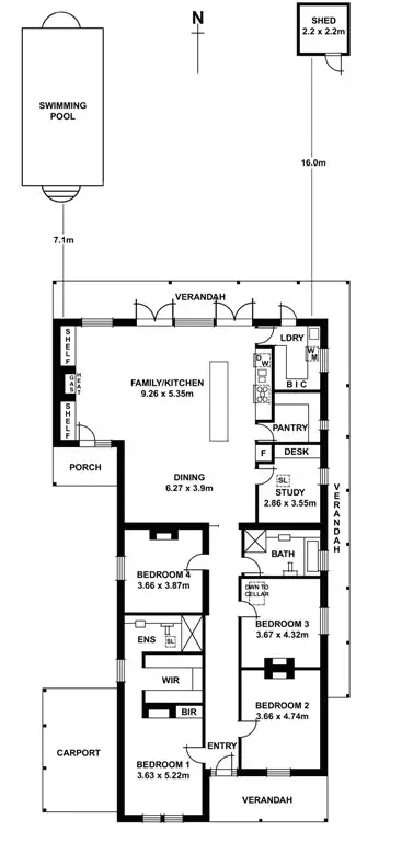 Floorplan of Homely house listing, 10 Tennyson Street, Medindie SA 5081