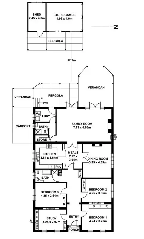 Floorplan of Homely house listing, 43 Hazelwood Avenue, Hazelwood Park SA 5066