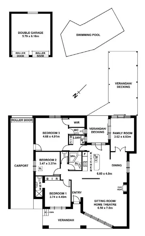 Floorplan of Homely house listing, 8 Yeltana Avenue, Wattle Park SA 5066