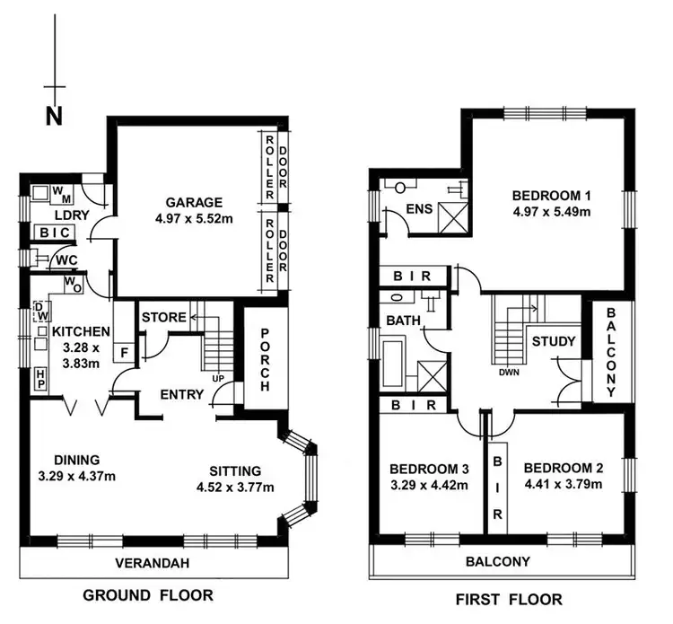 Floorplan of Homely house listing, 1/313 Young Street, Wayville SA 5034