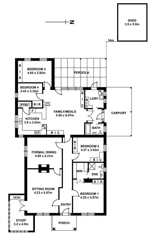 Floorplan of Homely house listing, 16 Ettrick Avenue, Medindie SA 5081