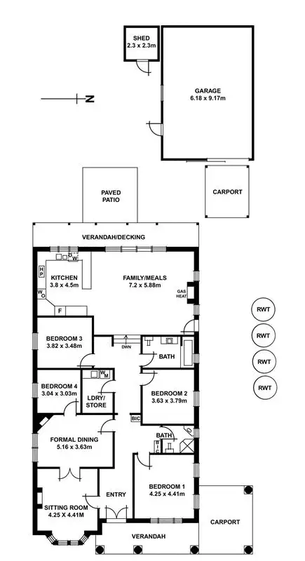Floorplan of Homely house listing, 2 Urrbrae Avenue, Myrtle Bank SA 5064