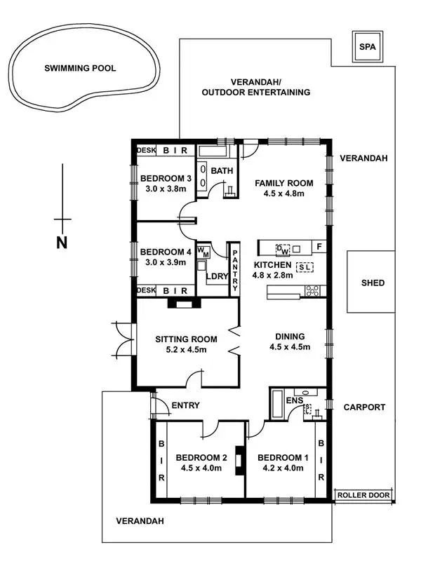 Floorplan of Homely house listing, 24 Knightsbridge Road, Hazelwood Park SA 5066
