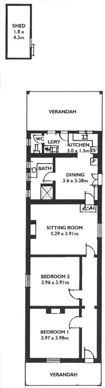 Floorplan of Homely house listing, 8 Bennett Street, Maylands SA 5069