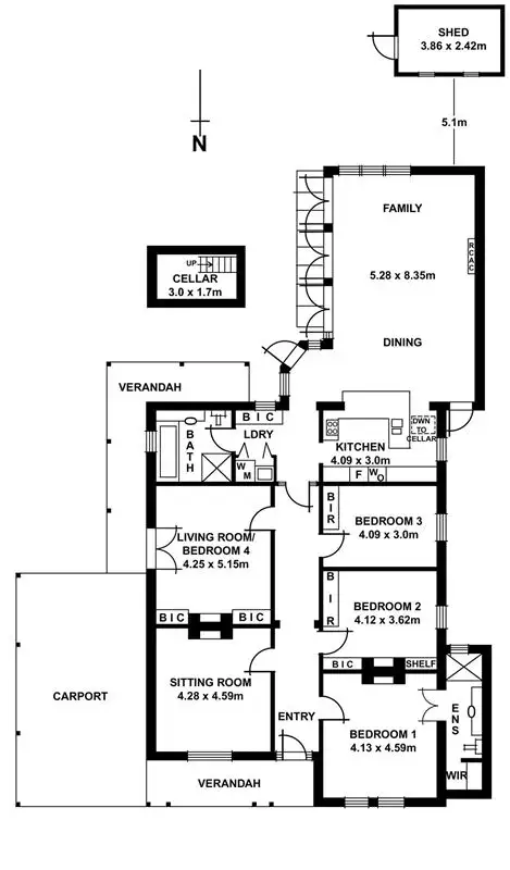 Floorplan of Homely villa listing, 31 Albert Street, Goodwood SA 5034