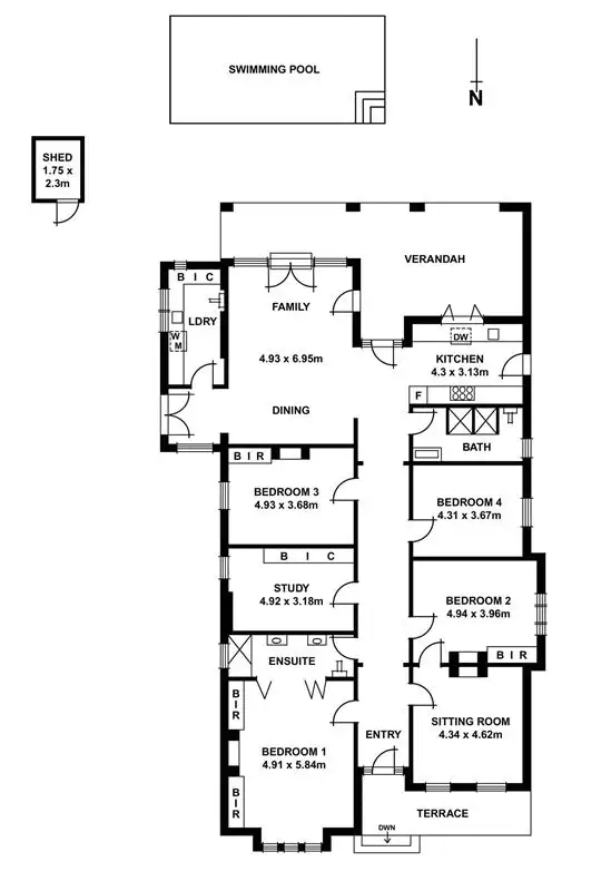 Floorplan of Homely villa listing, 59 Cheltenham Street, Malvern SA 5061