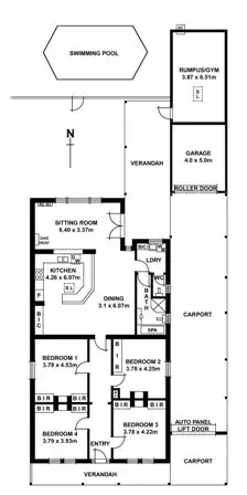 Floorplan of Homely house listing, 36 Gordon Road, Prospect SA 5082
