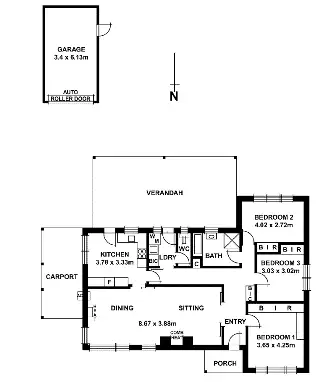 Floorplan of Homely house listing, 3 Californian Crescent, Glenalta SA 5052